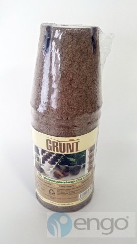 GRUNT 8cm - rašelinový pot okrúhly 12ks