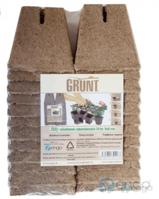 Zakoreňovač rašelinový 8x8cm - 1200ks